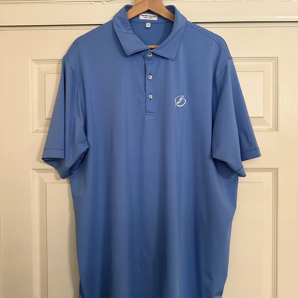 Peter Millar Blue Tampa Bay Lightning Polo XL